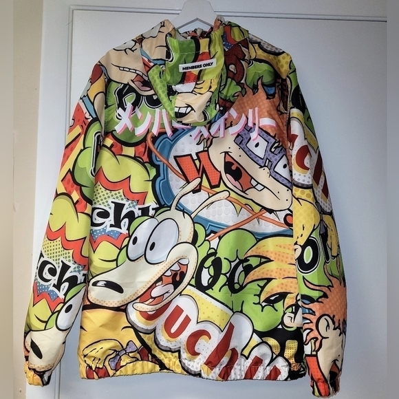 MEMBERS ONLY Hey Arnold Themed Windbreaker Multicolored Size L.. - Picture 5 of 16